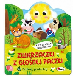 ZWIERZACZKI Z GŁOŚNEJ PACZKI - KSIĄŻECZKA SENSORYCZNA