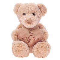 MIŚ TIMOTEO BRĄZOWY SIEDZĄCY Z SERCEM 38 cm 13509