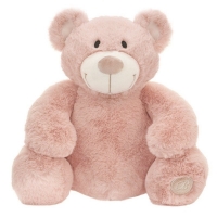 MIŚ JACOBE 35 cm PUDROWY RÓŻ MASKOTKA