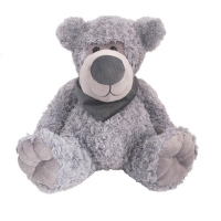 MIŚ BRUNO SZARY Z APASZKĄ SIEDZĄCY 25 cm BEPPE 13261