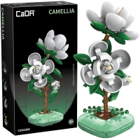 CaDA Floral Art Kamelia 301 el. C59029W – kwiat w doniczce do budowy
