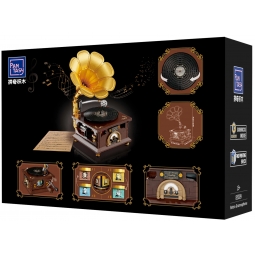 Klocki konstrukcyjne Pantasy Vintage Gramofon – 662 elementy