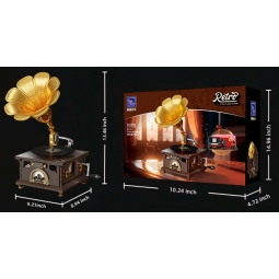 Klocki konstrukcyjne Pantasy Vintage Gramofon – 662 elementy