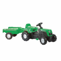 Traktor na pedały z przyczepą zielony Wader - DOLU 8246