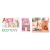 Drewniany domek dla lalek mebelki led ECOTOYS