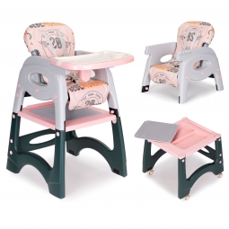 Krzesełko do karmienia 2w1 fotelik stolik dla dzieci ECOTOYS