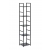 Regał drewniany nowoczesny metalowa rama LOFT 5 półek