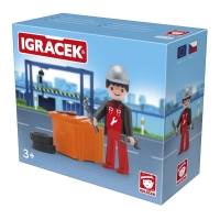 FIGURKA MECHANIKA SAMOCHODOWEGO Z AKCESORIAMI DUŻY ZESTAW 21212