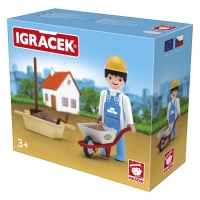 FIGURKA MURARZA Z AKCESORIAMI DUŻY ZESTAW 21218