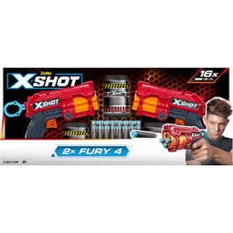 ZESTAW WYRZUTNI EXCEL DOUBLE FURY 4 COMBO PACK X-SHOT