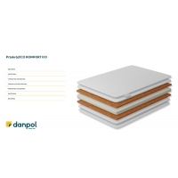 DANPOL Materac kokos-pianka-kokos 120x60x8 KOMFORT II T18 MP