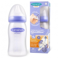 LANSINOH Butelka 240 ml ze smoczkiem NaturalWave