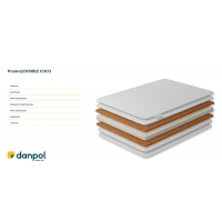 DANPOL Materac kokos-pianka-kokos 140x70x6 T18M kolor