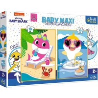 TREFL 43005 Puzzle Baby MAXI 2x10 Wesoły dzień rekina