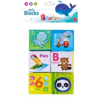 BAM BAM 432485 Klocki miękkie 6szt