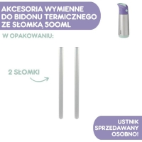 B.BOX BB00357SET Zestaw słomek do bidonu termicznego 500 ml, 2 szt