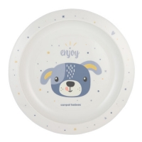 CANPOL 4/411_blu2 Talerz plastikowy Cute Animals niebieski