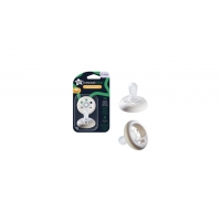 TOMMEE TIPPEE TTP43344021 Smoczek uspokajający BREAST-LIKE  0-6m mix 2 szt
