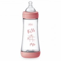 CHICCO 00020235110040 Butelka P5 plastik silikon 300 ml Fast Girl