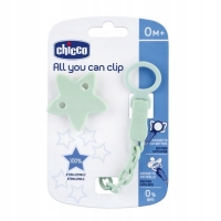 CHICCO 00004084300000 Łańcuszek z klipsem do smoczka Gwiazdka