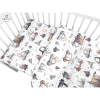 KIECZMERSKI Pościel C-2 100x135 cm MIMINU DESIGN Samochodziki szare bawełna 100%