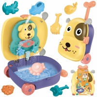 WOOPIE 44138 Zestaw do Piasku 3w1 Walizka Piesek Stolik Wodny