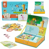 CLASSIC WORLD CW20025 Układanka Magnetyczna Zwierzęta Tablica Klocki Puzzle Pamięć 60 el.