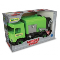 WADER 32103 Middle Truck - Śmieciarka zielona