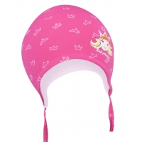 SCORPIO CDA-568 Czapka GIRL LITTLE PRINCES podwójna 38-40cm