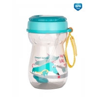 CANPOL 56/518 Bidon ze składaną rurką silikonową z odważnikiem 350ml