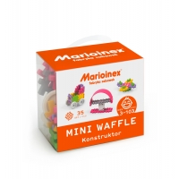 MARIOINEX 902790 Klocki waffle mini 35 szt. Konstruktor (dziewczynka)