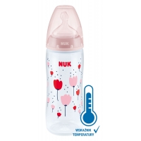 NUK 216248 Butelka FC+ PP 360 ml z wskaźnikiem temperatury smoczek silikonowy 6-18 m-cy XL