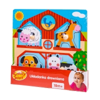 SMILY PLAY SPW83607 Układanka drewniana Farma