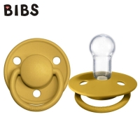 BIBS 1010254 Smoczek uspokajający DE LUX ONE SIZE MUSTARD