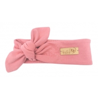 BABY 01157 Opaska niemowlęca Brudny róż 6-12m