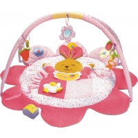 BABY MIX 45511 Edukacyjna mata Zwierzaki (Królik różowy)