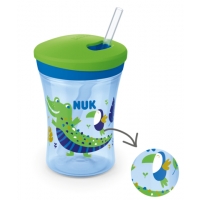 NUK 255574 Kubek niekapek EVOLUTION ACTION CUP 230 ml 12+ KAMELEON