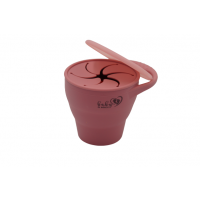 BABY 01144 Kubek silikonowy niewysypek składany Rose