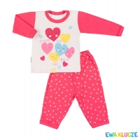 EWA 844798 LITTLE MOON Piżama DZIEW malina 86