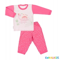 EWA 844712 LITTLE MOON Piżama DZIEW róż 86
