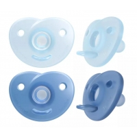 AVENT SCF099/21 Smoczek uspokajający CURVED SOOTHIE BOY 0-6m