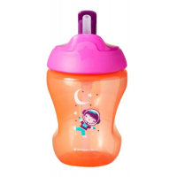 TT 447154 Kubek niekapek ze słomką girl 7m+ 230ml