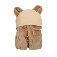 MATEX Kocyk KOALA MUSLIN z kapturkiem 95x95 cm [TB0444_01]