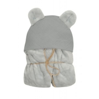 MATEX Kocyk KOALA MUSLIN z kapturkiem 95x95 cm [TB0444_02]