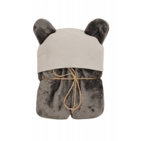 MATEX Kocyk KOALA MUSLIN z kapturkiem 95x95 cm [TB0444_03]