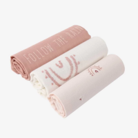 MINENE 12311002060OS Pielucha muślinowa 3szt/op Light Pink