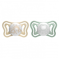 CHICCO 00071037410000 Smoczek PHYSIO LIGHT 2-6M sil 2 szt LUMI