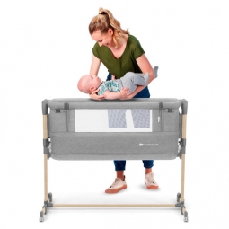KINDERKRAFT Łóżeczko dostawne Neste Grow Light Grey Full Wood