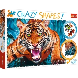 TREFL 11110 Puzzle 600 Oko w oko z tygrysem
