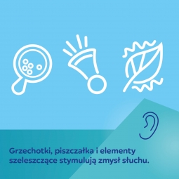 CANPOL 81/101 Pluszowa mata eukacyjna z pałąkami dla dzieci 0m+ SAFARI